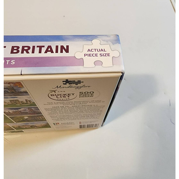 The Bucket List Series 500 Piece Puzzle " Great Britain" NIB - Picture 5 of 5